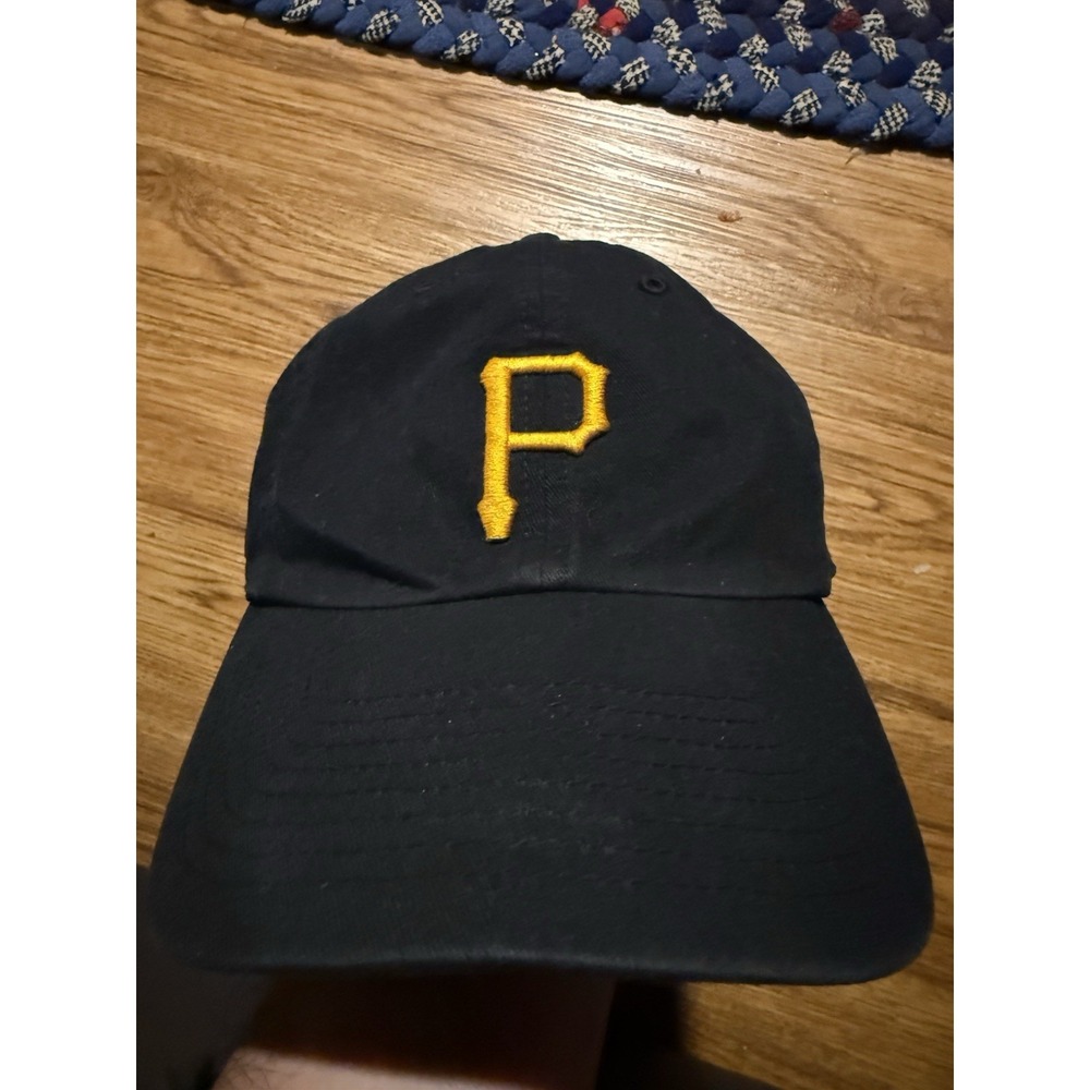 '47 Brand‎ Pittsburgh Pirates Strapback Baseball Hat Cap Black Gold MLB